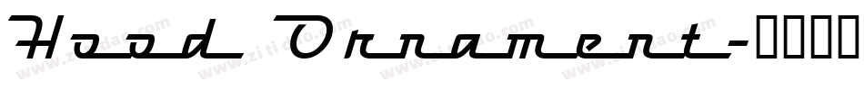 Hood Ornament字体转换